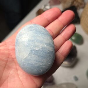 Blue Calcite Palmstone